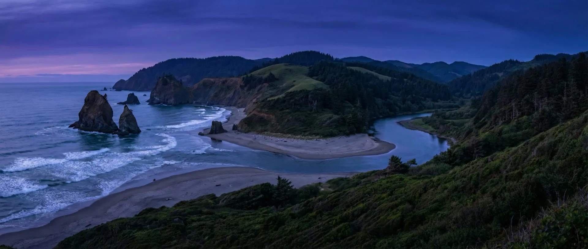 Pristine coastline — conservation protected shoreline